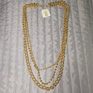 Audrey Jones Gold Layered Chain Necklace 5263